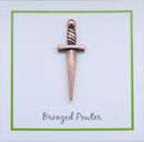 Dagger Copper Lapel Pin