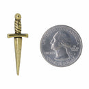 Dagger Gold Lapel Pin