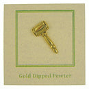 Gavel Gold Lapel Pin