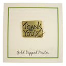 Thank You Gold Lapel Pin