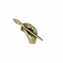 Artist's Hand with Brush Gold Lapel Pin