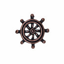 Ship's Wheel Copper Lapel Pin
