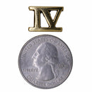 Roman Numeral Gold Lapel Pins