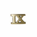 Roman Numeral Gold Lapel Pins