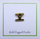 Roman Numeral Gold Lapel Pins
