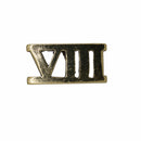 Roman Numeral Gold Lapel Pins