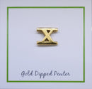 Roman Numeral Gold Lapel Pins