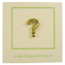 Question Mark Gold Lapel Pin