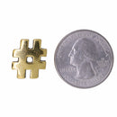 Hashtag Gold Lapel Pin