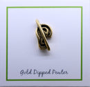 Hard of Hearing Gold Lapel Pin