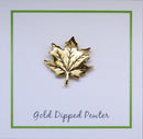 Maple Leaf Gold Lapel Pin
