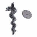 Rod of Asclepius Lapel Pin