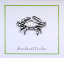 Blue Crab Lapel Pin