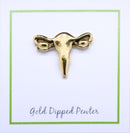 Uterus Gold Lapel Pin