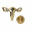 Uterus Gold Lapel Pin