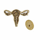 Uterus Gold Lapel Pin