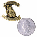 Time is Muscle Heart Attack Awareness Gold Lapel Pin