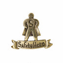 Safety Hero Gold Lapel Pin
