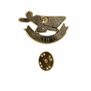 Stroke Hero Gold Lapel Pin