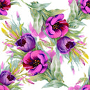 Brightly Water Colored Flowers Wallpaper