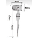 CD43 5W Waterproof LED Landscape Narrow Beam Directional Outdoor Spotlight