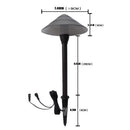CDPA65 3W 12V Beaded Swivel Hat 3000K Warm White Integrated LED Low Voltage Path Light