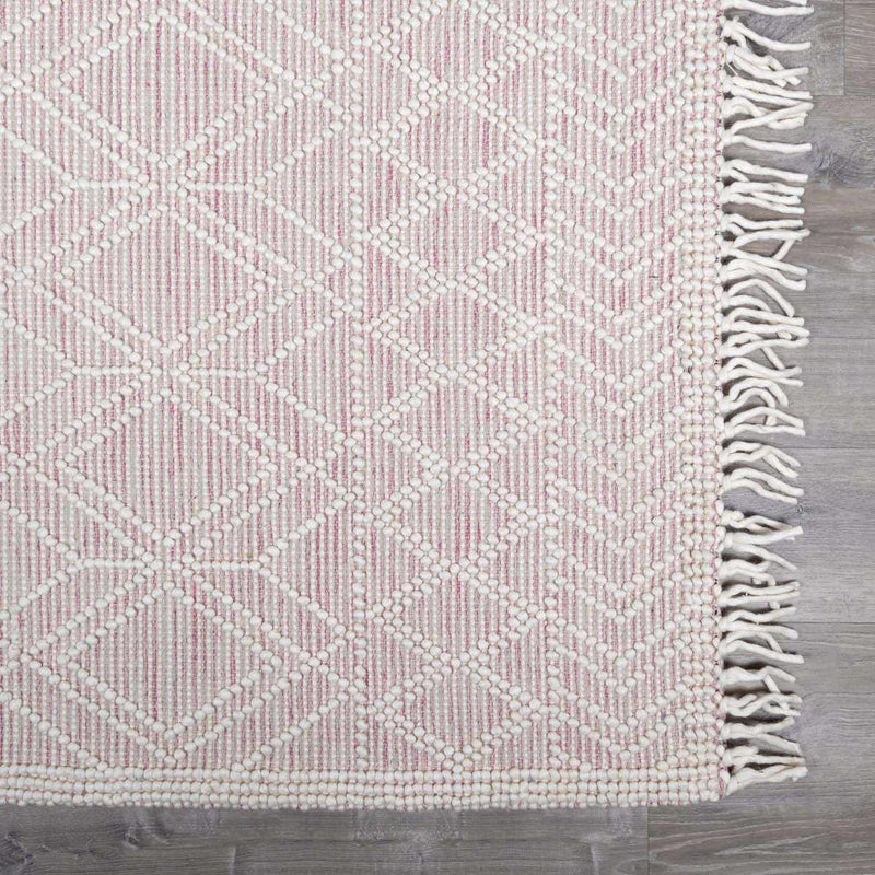 Ramsbury Soft Pink Wool Rug