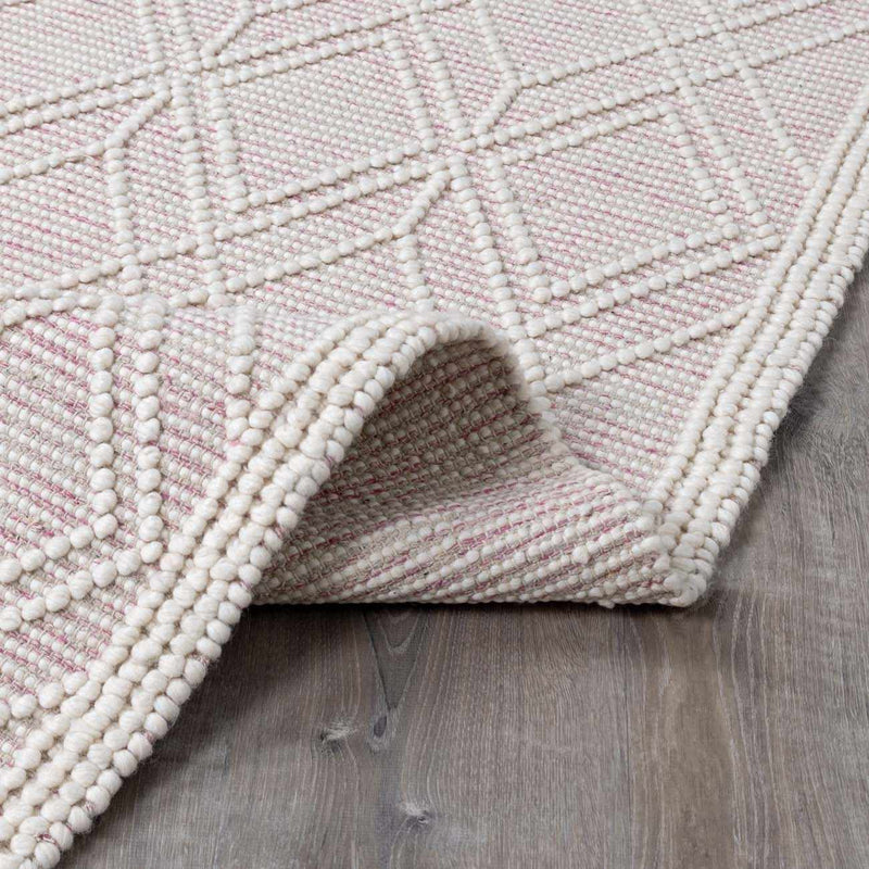 Ramsbury Soft Pink Wool Rug