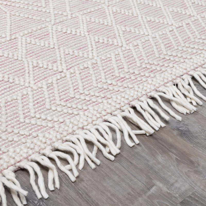 Ramsbury Soft Pink Wool Rug