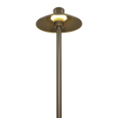 CDPA50 3W 12V Smooth Hat 3000K Warm White Integrated LED Low Voltage Path Light