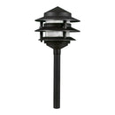 CDPA52 3W 12V AC/DC 3000K Warm White Integrated LED Aluminum Low Voltage Landscape Lighting 3 Tier Pagoda Path Light
