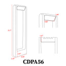 CDPA56 Cast Aluminum Path Light | 8W 3000K Warm White Integrated LED Low Voltage Landscape Light