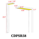CDPSR58 Wifi Smart RGBCW 3W Stainless Steel Directional Pathway Light LED Bollard Landscape Lighting