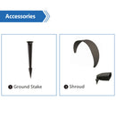 CDRA12 12W Smart Bluetooth RGBW Narrow Beam Directional Outdoor Landscape Spotlight with Remote Control