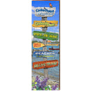 Cedar Point Marinas Lake Directional | Wall Art Print on Real Wood