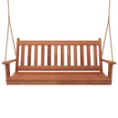 Keystone Amish Co. 6 Foot Franklin Red Cedar Porch Swing with Cup Holders