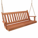 Keystone Amish Co. 6 Foot Franklin Red Cedar Porch Swing with Cup Holders