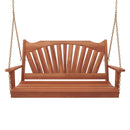 Keystone Amish Co. 5 Foot Sunburst Red Cedar Porch Swing With Cupholders