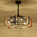 Modern Farmhouse Ceiling Fan with LED Lights