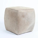 Modern Hide Square Pouf