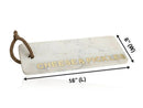 Mascot Hardware Chop-N-Slice 16 in. x 6 in. Rectangle Marble Cutting Board