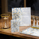 Splash of Gold Chanukah Brachos Card