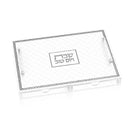Luxury Glass & Leather Challah Board With Lucite Serving Drawer