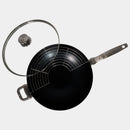 CHD Nonstick 12.5" Wok with Glass Lid