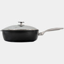 CHD Nonstick 11" x 11" Square Saute Pan with Glass Lid
