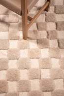 CHECKERED – High and Low Shearling Rug