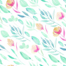 Fashionable Green Leaves Pattern Wallpaper