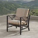 Aluminum Deep Seating Rocking Club Chairs in Antique Copper (set of 4)