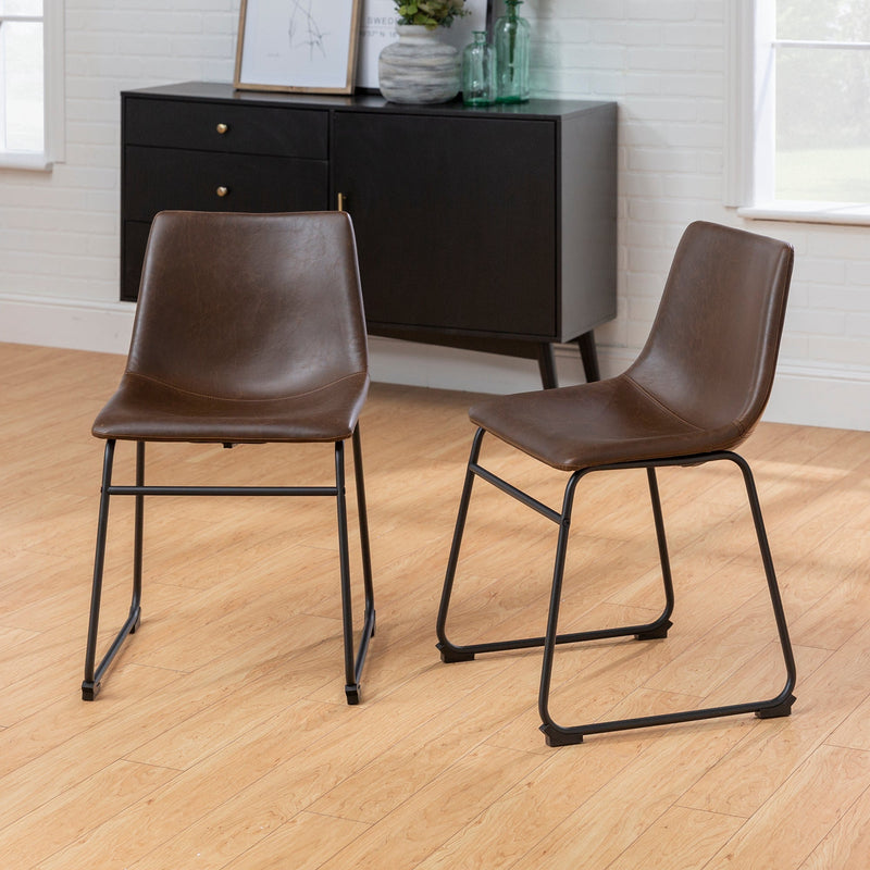 Faux Leather Dining Chairs