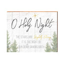 O Holy Night Christmas Sign | Wall Art Print on Real Wood